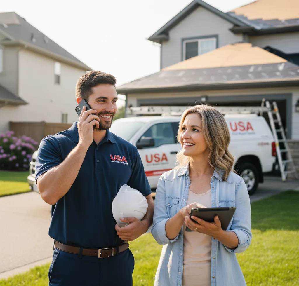 USA Roof Repair Experts customer support in Festus